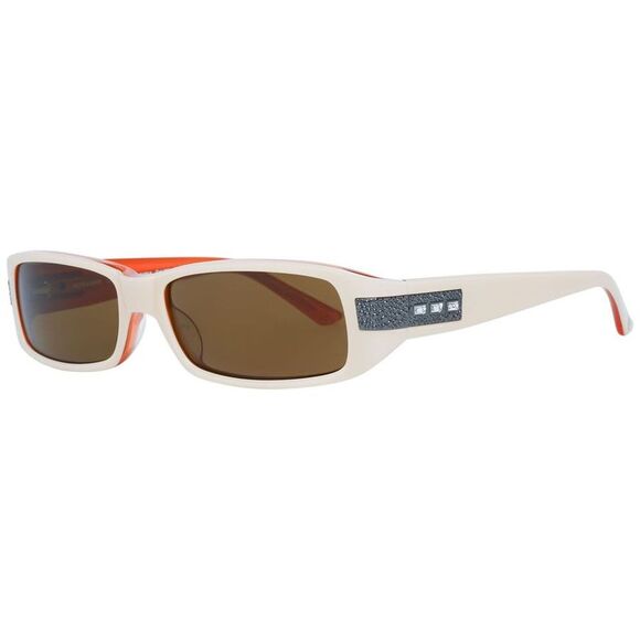 More & More Beige & Orange Rectangular Sunglasses Women Brown